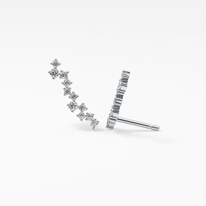 0.4 TCW Round Lab Grown Diamond Stud Earrings