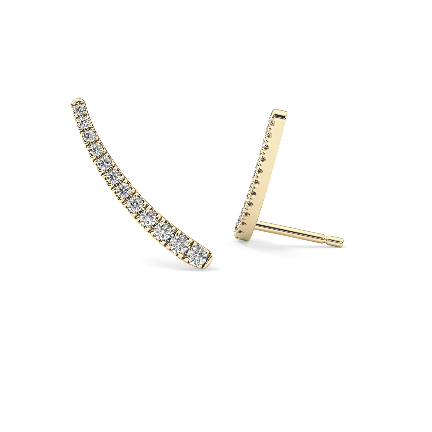0.4 TCW Round Lab Grown Diamond Stud Earrings