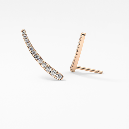 0.4 TCW Round Lab Grown Diamond Stud Earrings