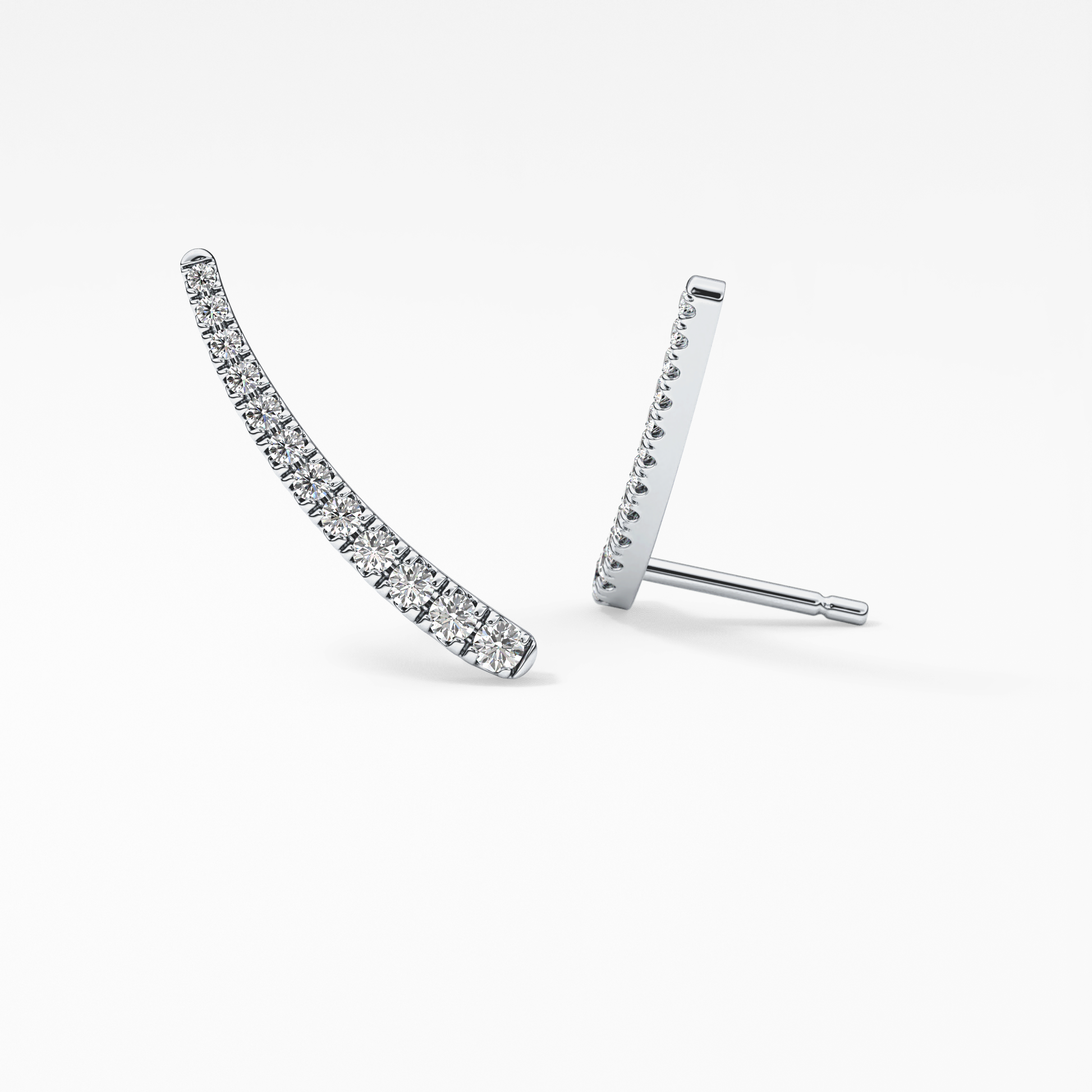 0.4 TCW Round Lab Grown Diamond Stud Earrings