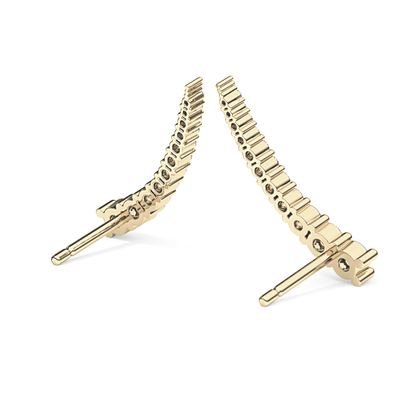0.4 TCW Round Lab Grown Diamond Stud Earrings