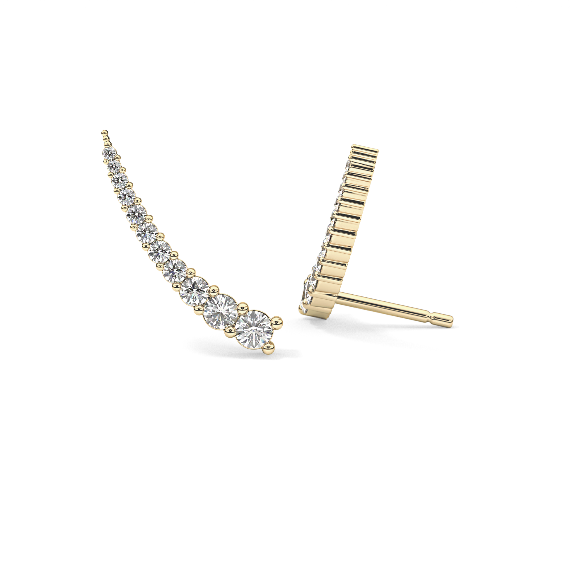 0.4 TCW Round Lab Grown Diamond Stud Earrings