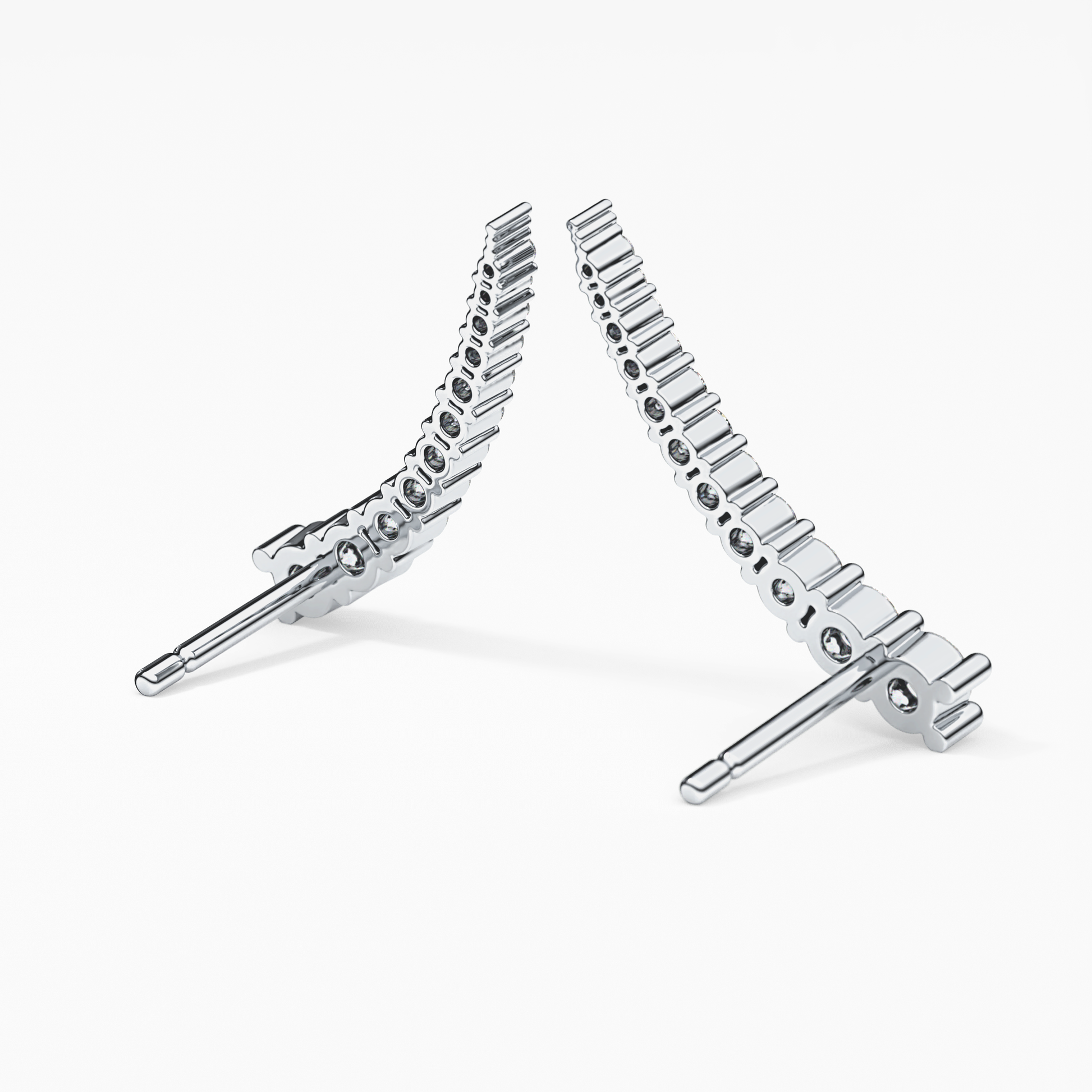 0.4 TCW Round Lab Grown Diamond Stud Earrings