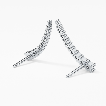 0.4 TCW Round Lab Grown Diamond Stud Earrings