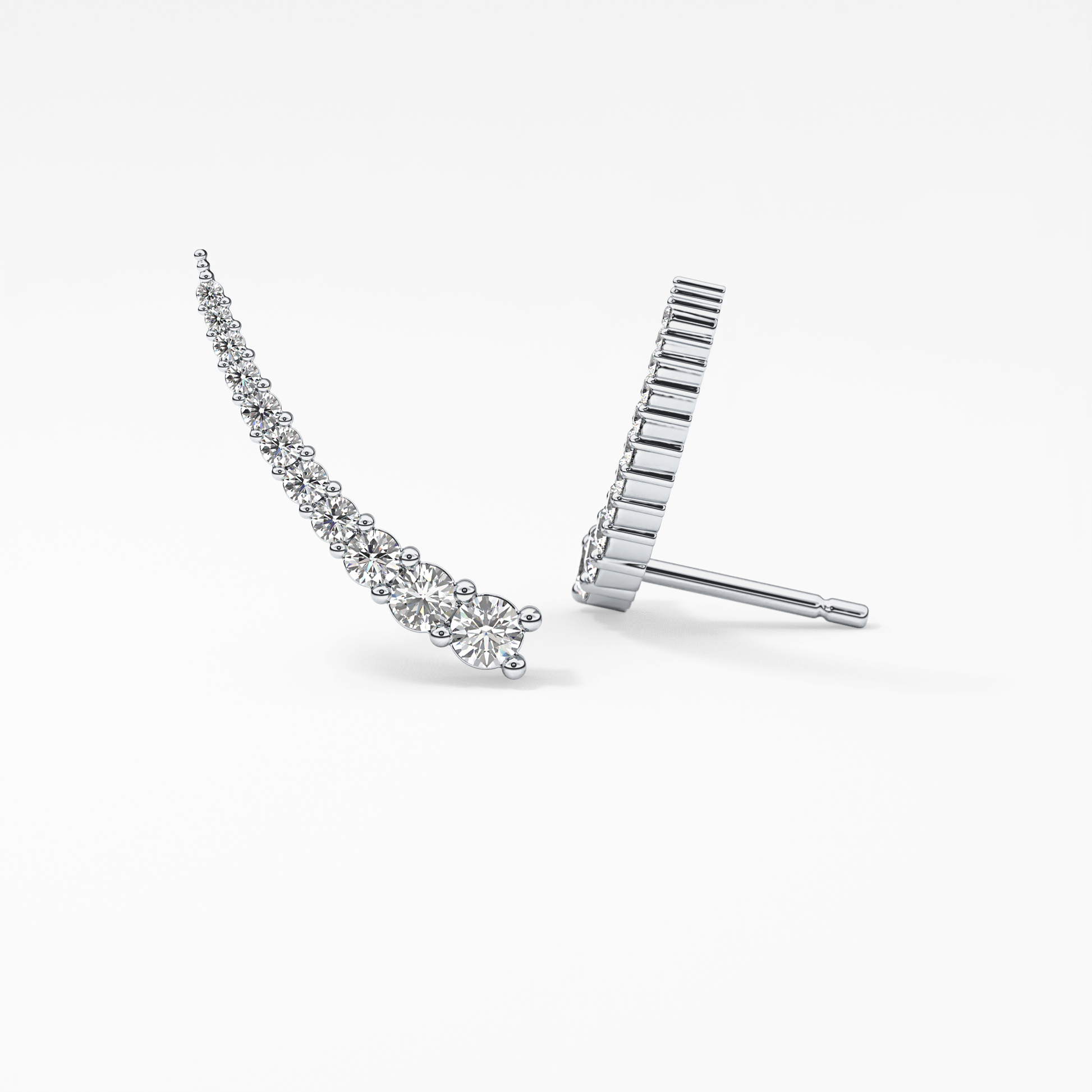 0.4 TCW Round Lab Grown Diamond Stud Earrings