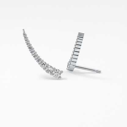 0.4 TCW Round Lab Grown Diamond Stud Earrings
