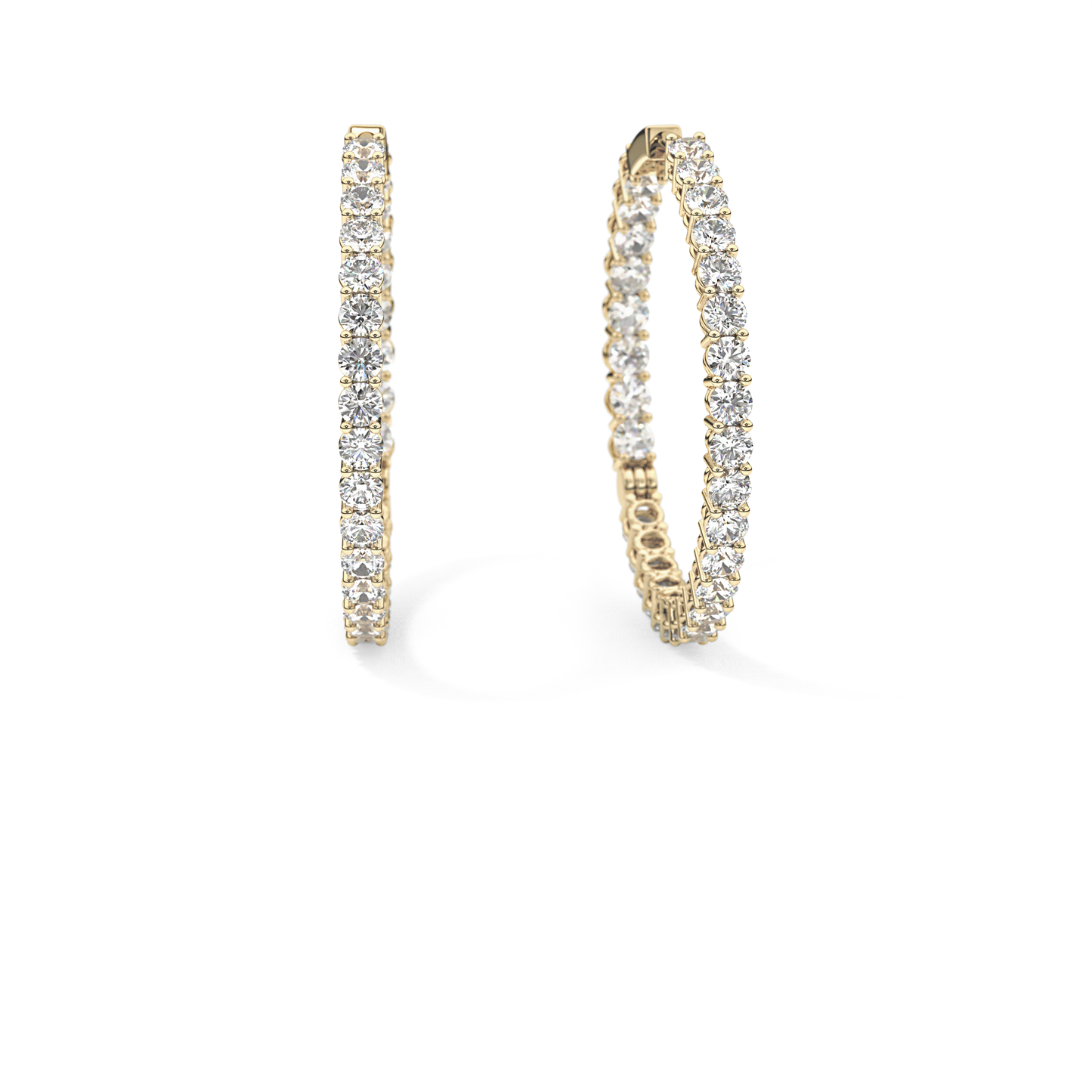 0.4 TCW Round Lab Grown Diamond Stud Earrings