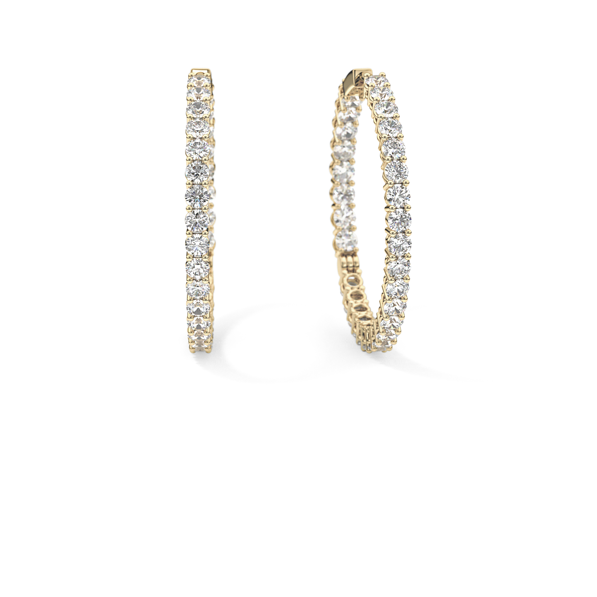 0.4 TCW Round Lab Grown Diamond Stud Earrings