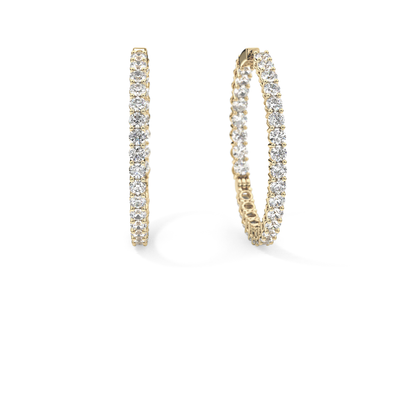 0.4 TCW Round Lab Grown Diamond Stud Earrings