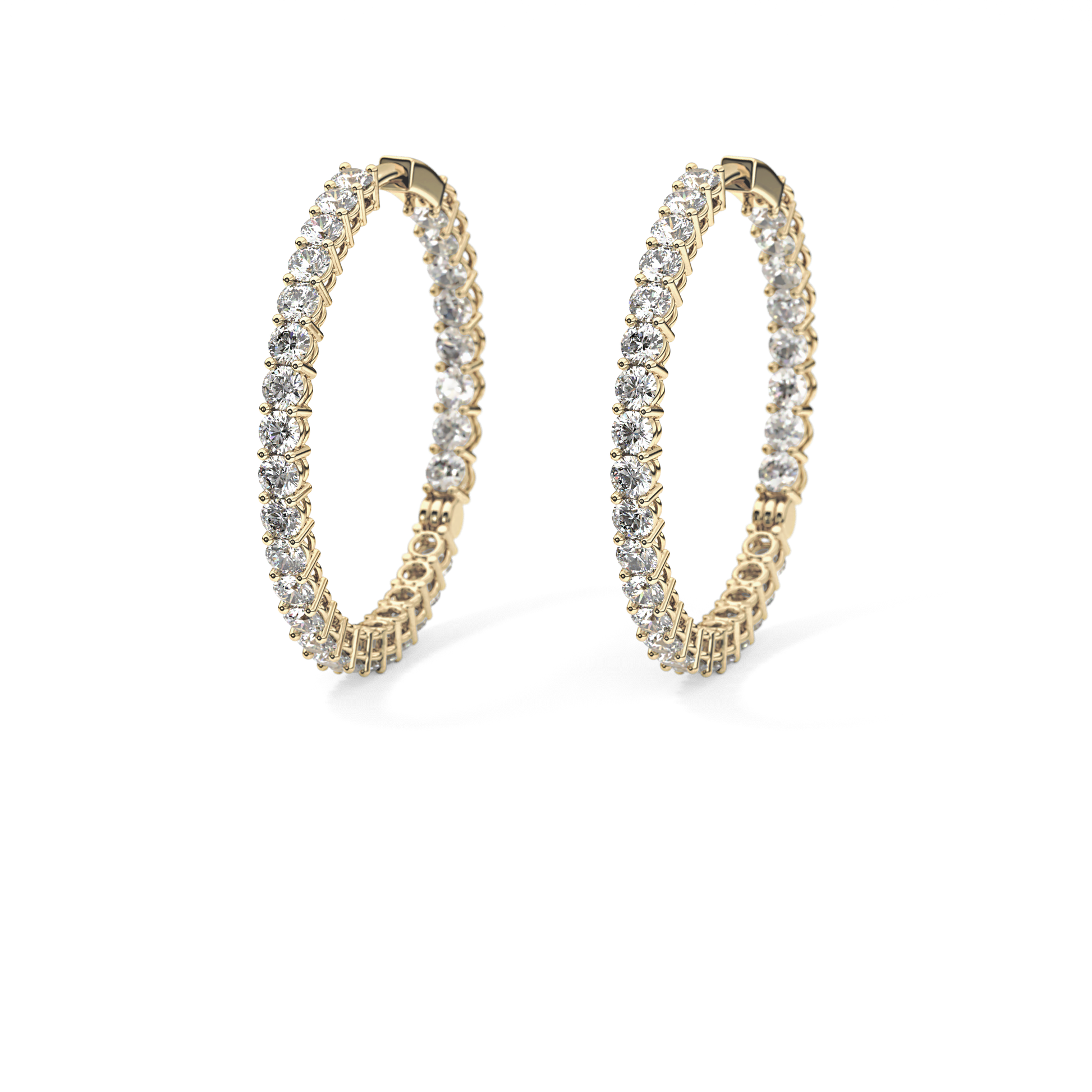 0.4 TCW Round Lab Grown Diamond Stud Earrings