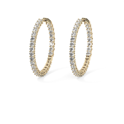 0.4 TCW Round Lab Grown Diamond Stud Earrings