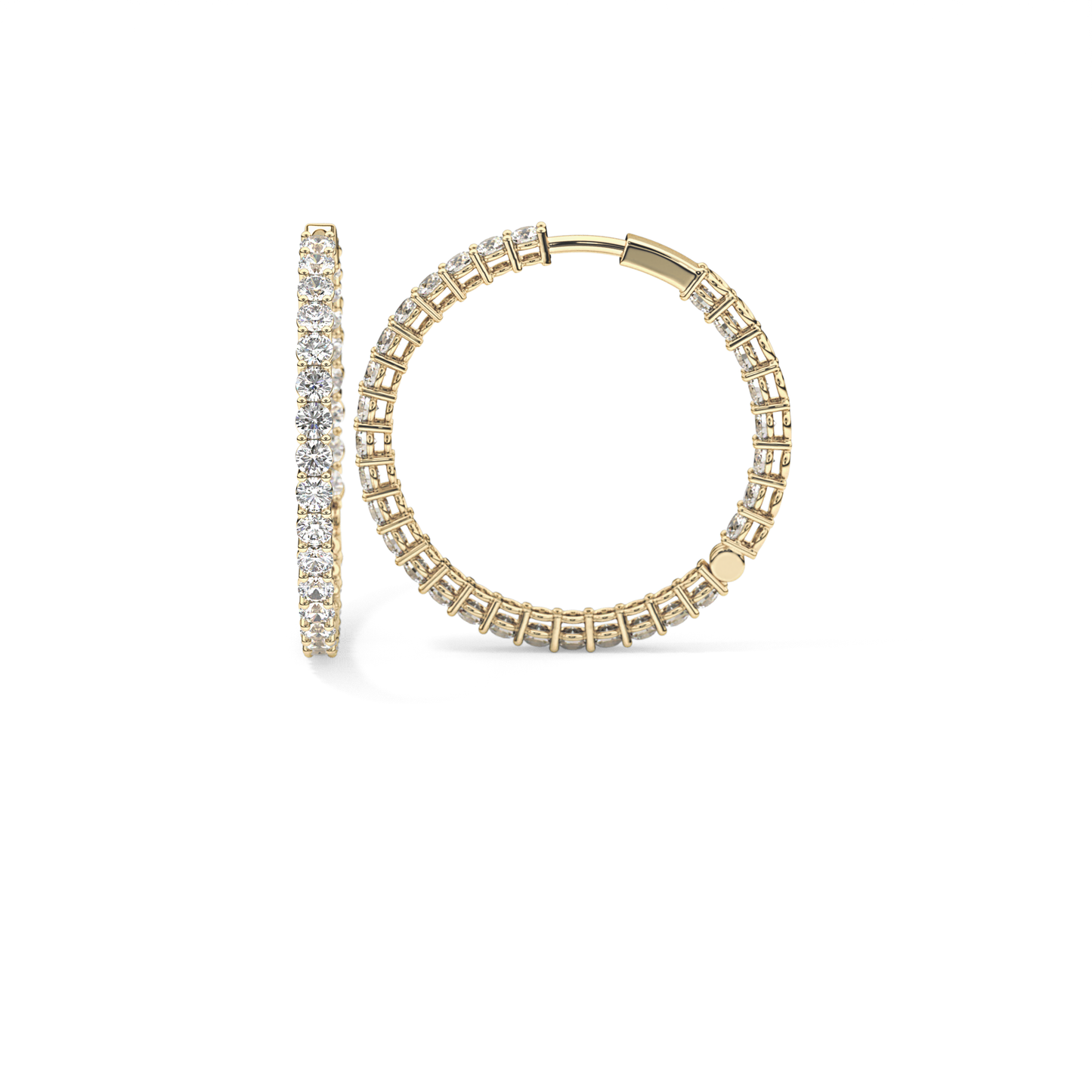 0.4 TCW Round Lab Grown Diamond Stud Earrings