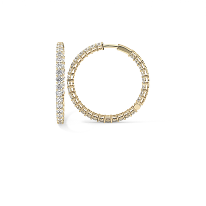 0.4 TCW Round Lab Grown Diamond Stud Earrings