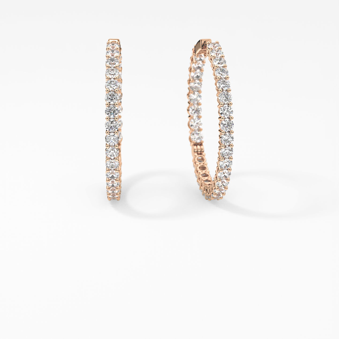 0.4 TCW Round Lab Grown Diamond Stud Earrings