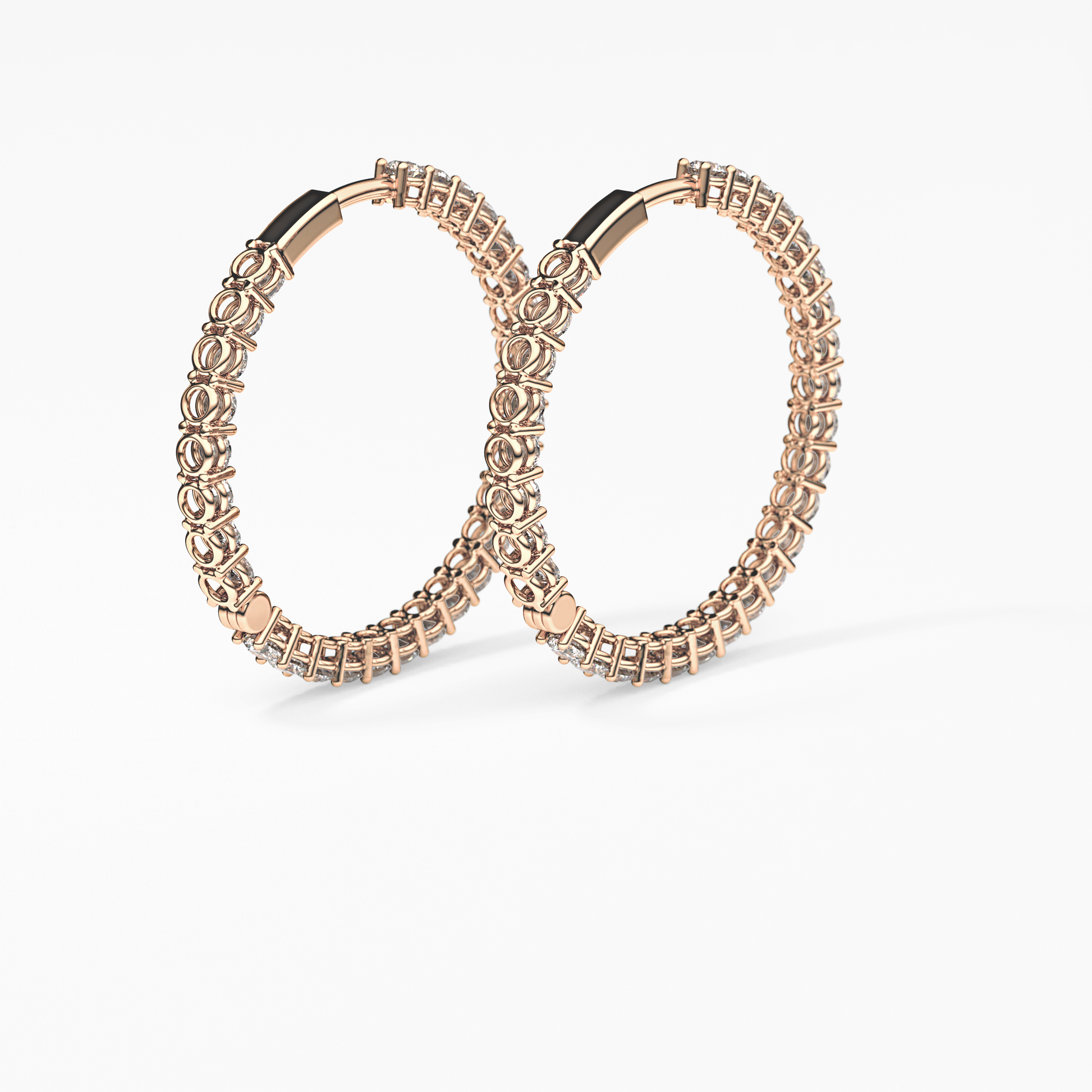 0.4 TCW Round Lab Grown Diamond Stud Earrings