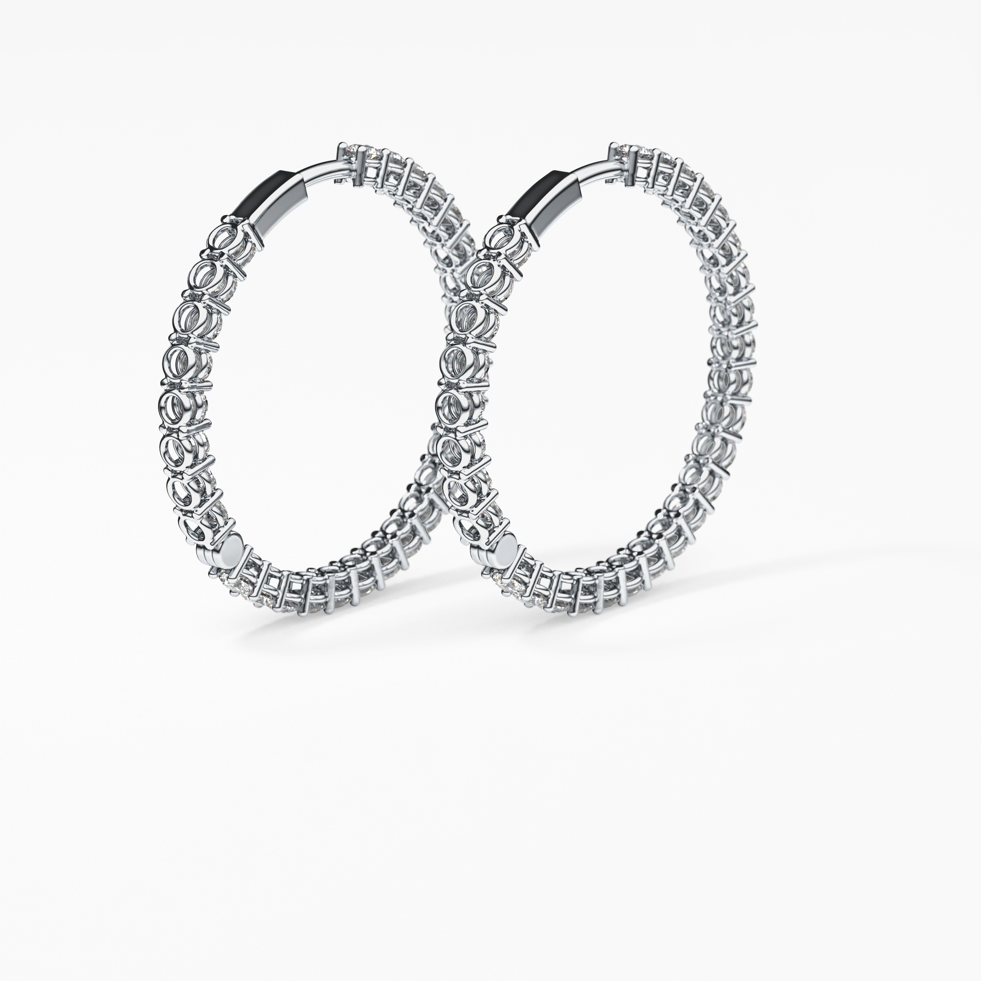 0.4 TCW Round Lab Grown Diamond Stud Earrings
