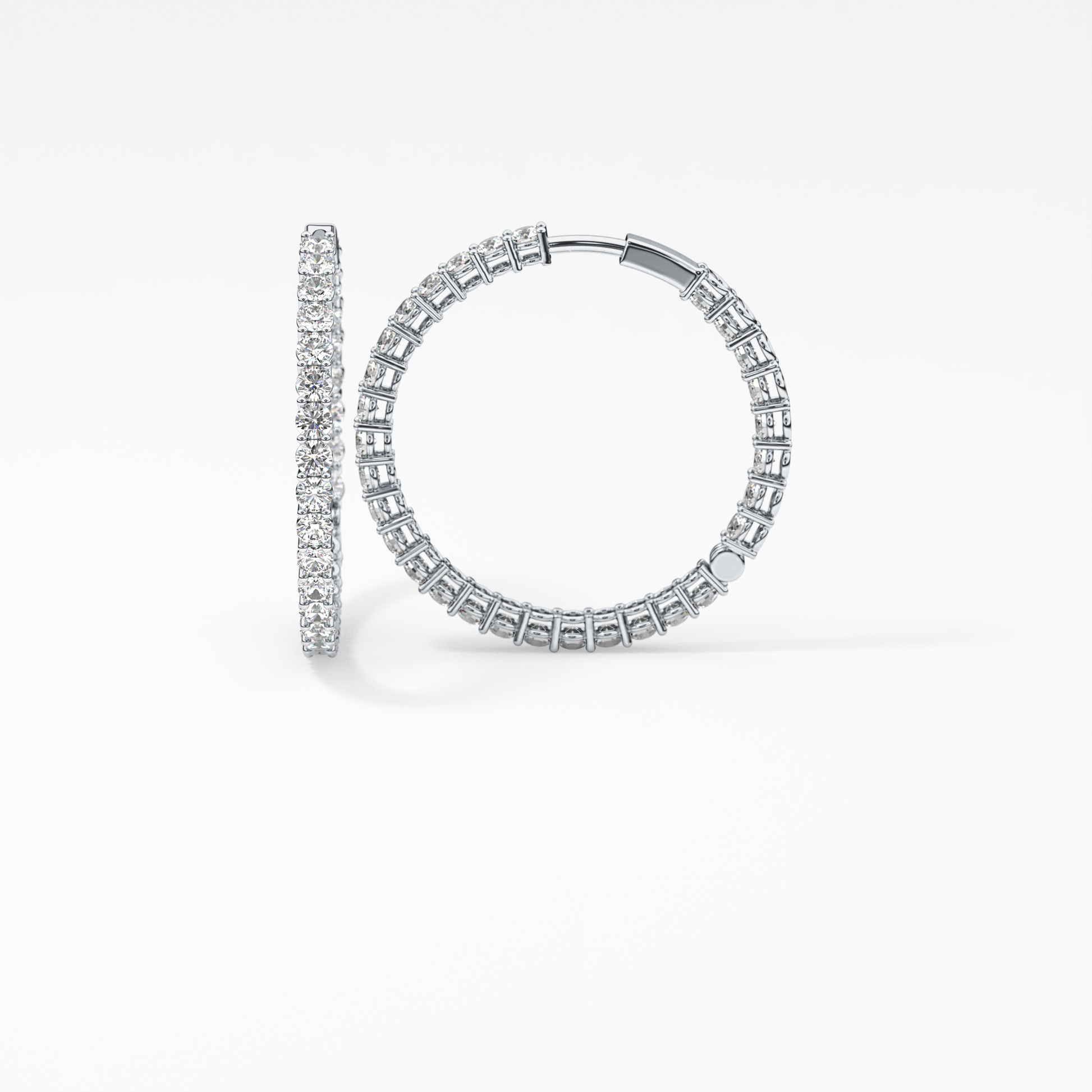 0.4 TCW Round Lab Grown Diamond Stud Earrings