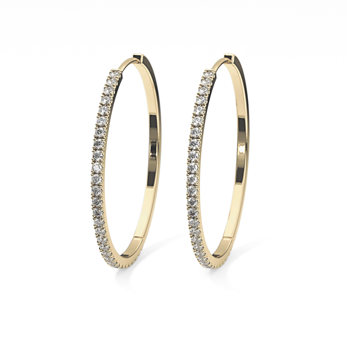 0.4 TCW Round Lab Grown Diamond Stud Earrings