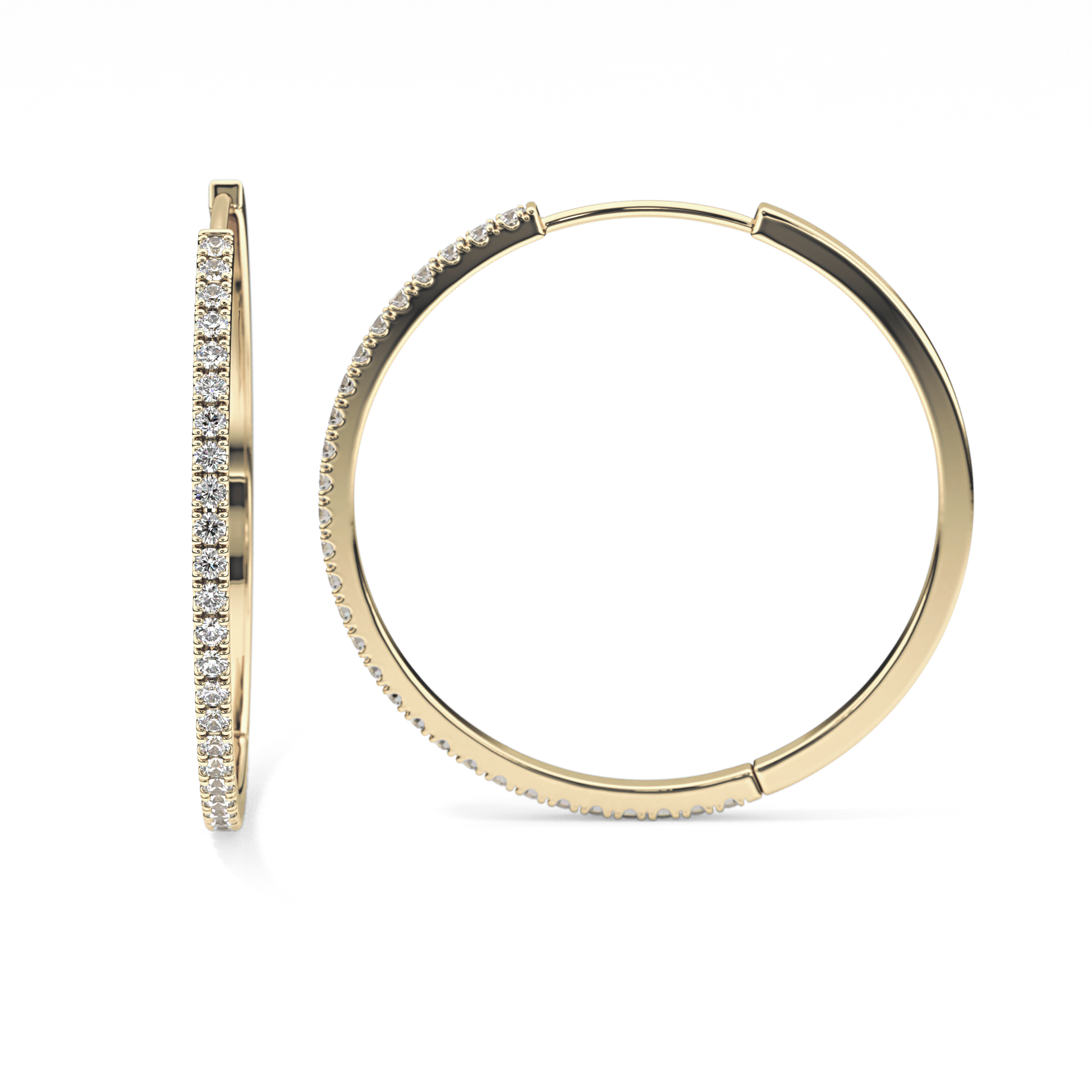 0.4 TCW Round Lab Grown Diamond Stud Earrings