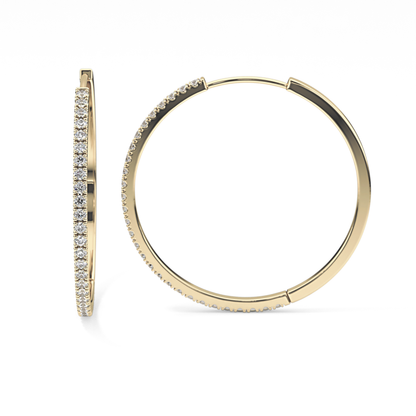 0.4 TCW Round Lab Grown Diamond Stud Earrings