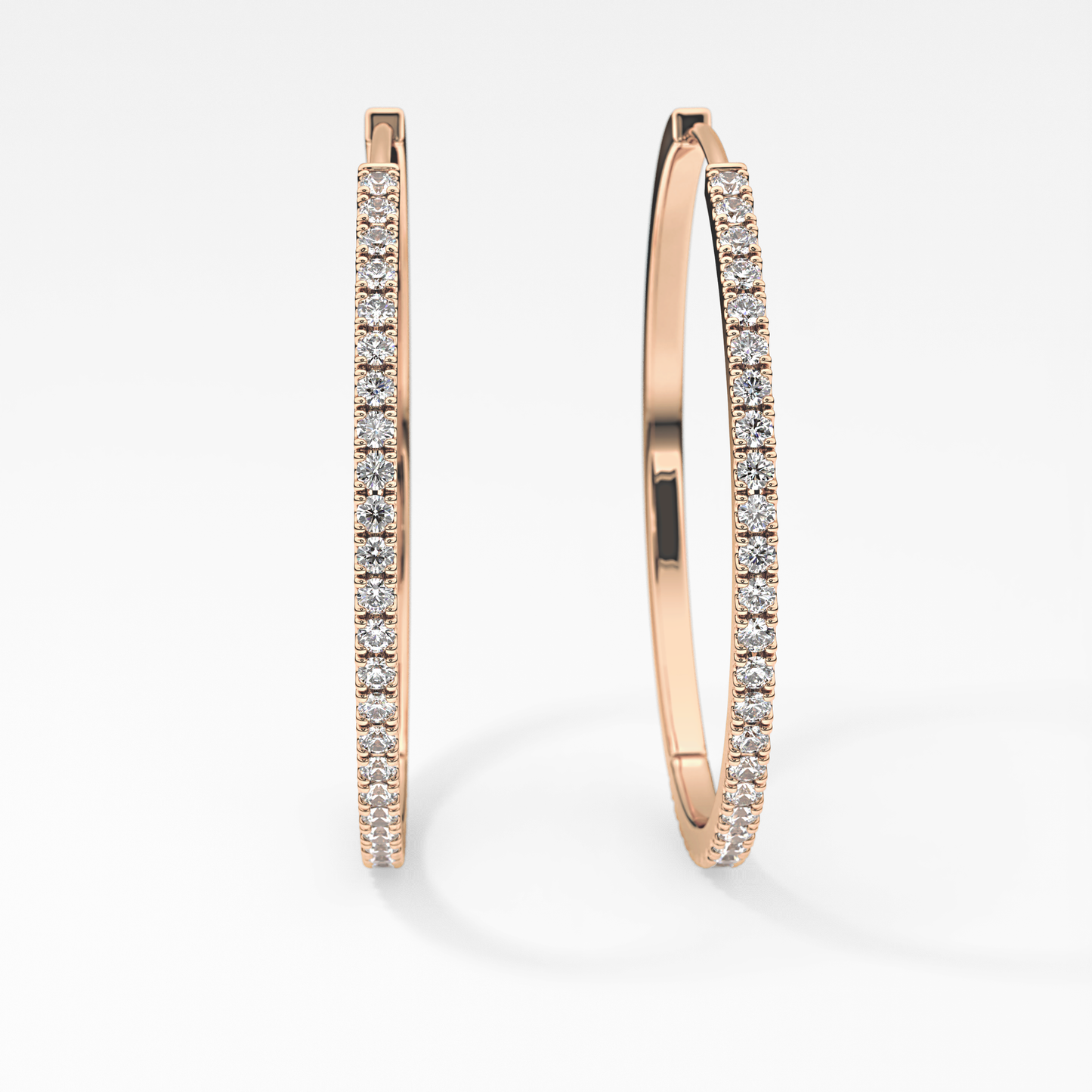 0.4 TCW Round Lab Grown Diamond Stud Earrings