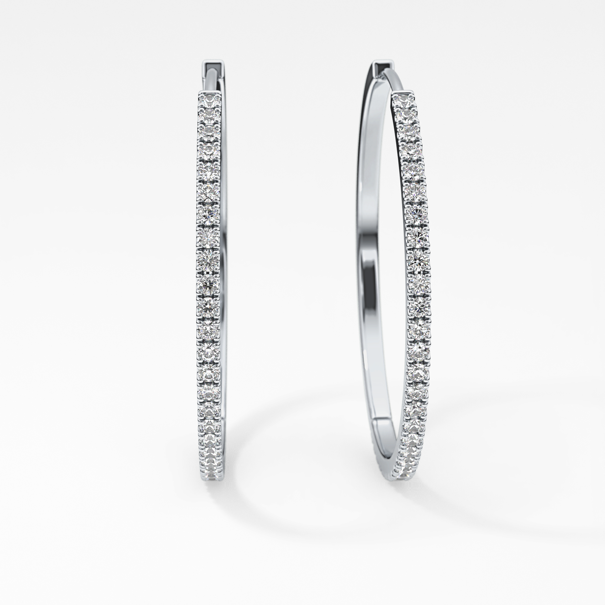 0.4 TCW Round Lab Grown Diamond Stud Earrings