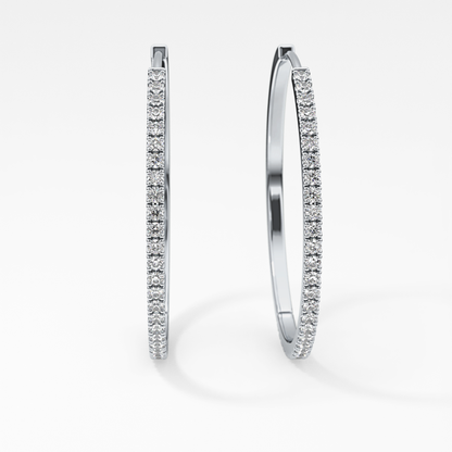0.4 TCW Round Lab Grown Diamond Stud Earrings