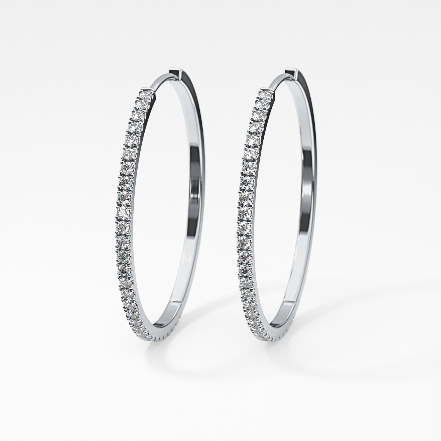 0.4 TCW Round Lab Grown Diamond Stud Earrings
