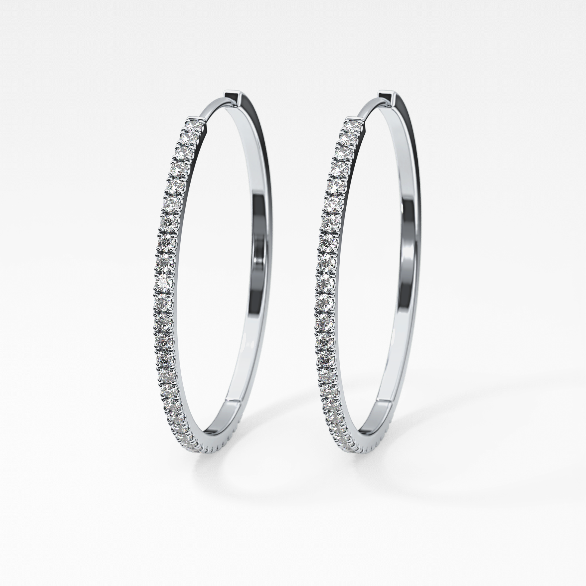 0.4 TCW Round Lab Grown Diamond Stud Earrings