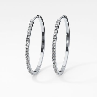 0.4 TCW Round Lab Grown Diamond Stud Earrings