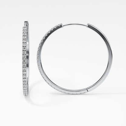 0.4 TCW Round Lab Grown Diamond Stud Earrings