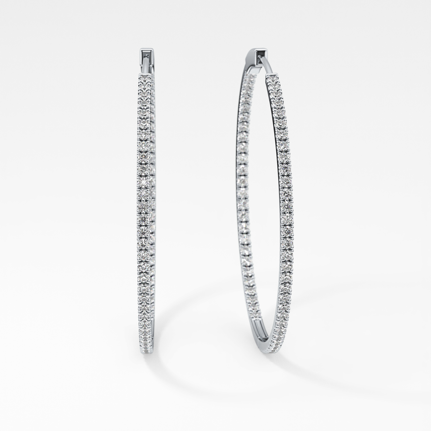 0.4 TCW Round Lab Grown Diamond Stud Earrings