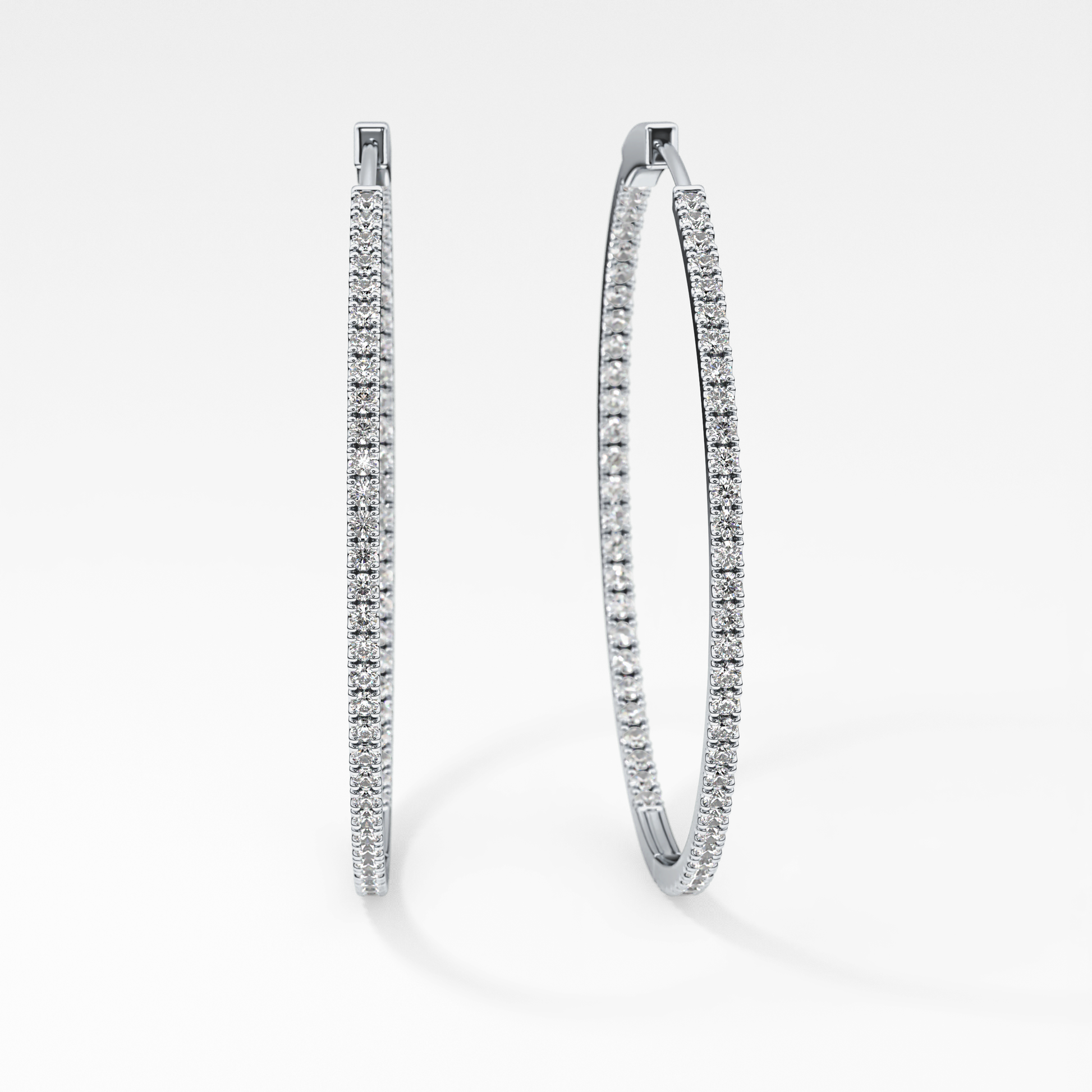 0.4 TCW Round Lab Grown Diamond Stud Earrings