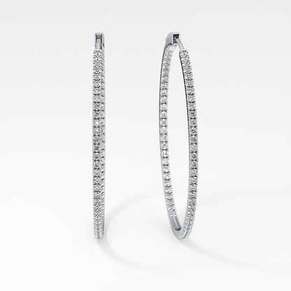 0.4 TCW Round Lab Grown Diamond Stud Earrings