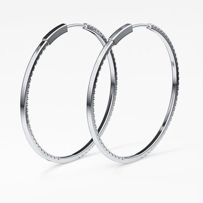 0.4 TCW Round Lab Grown Diamond Stud Earrings