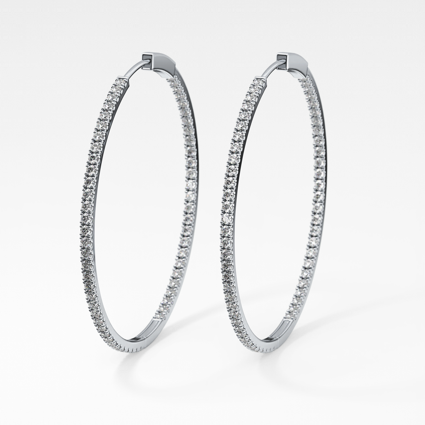 0.4 TCW Round Lab Grown Diamond Stud Earrings