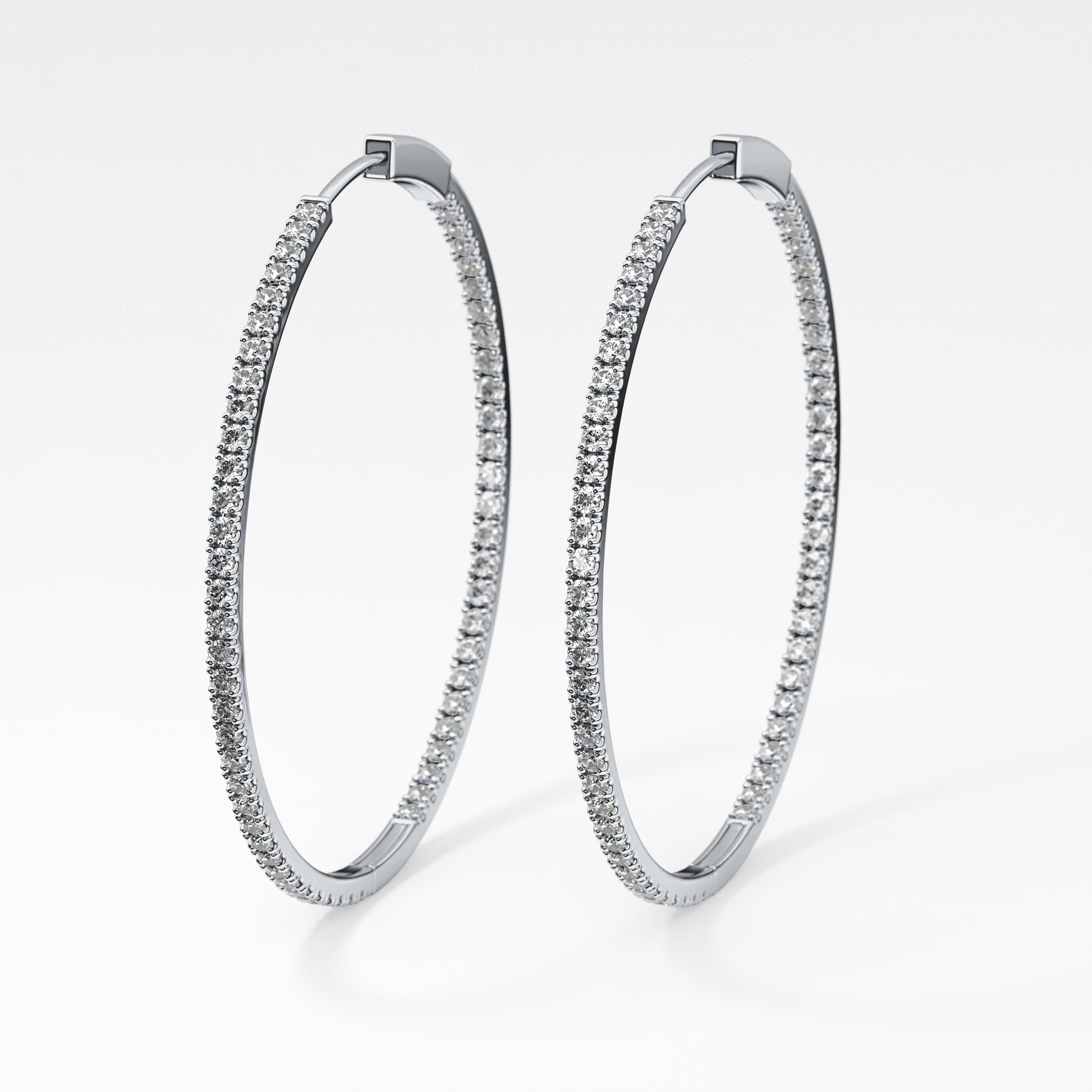 0.4 TCW Round Lab Grown Diamond Stud Earrings