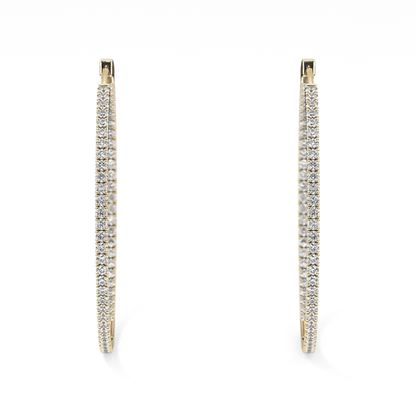 0.4 TCW Round Lab Grown Diamond Stud Earrings