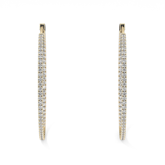 0.4 TCW Round Lab Grown Diamond Stud Earrings