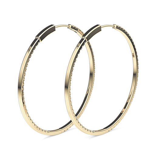 0.4 TCW Round Lab Grown Diamond Stud Earrings
