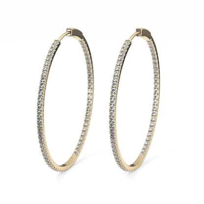 0.4 TCW Round Lab Grown Diamond Stud Earrings