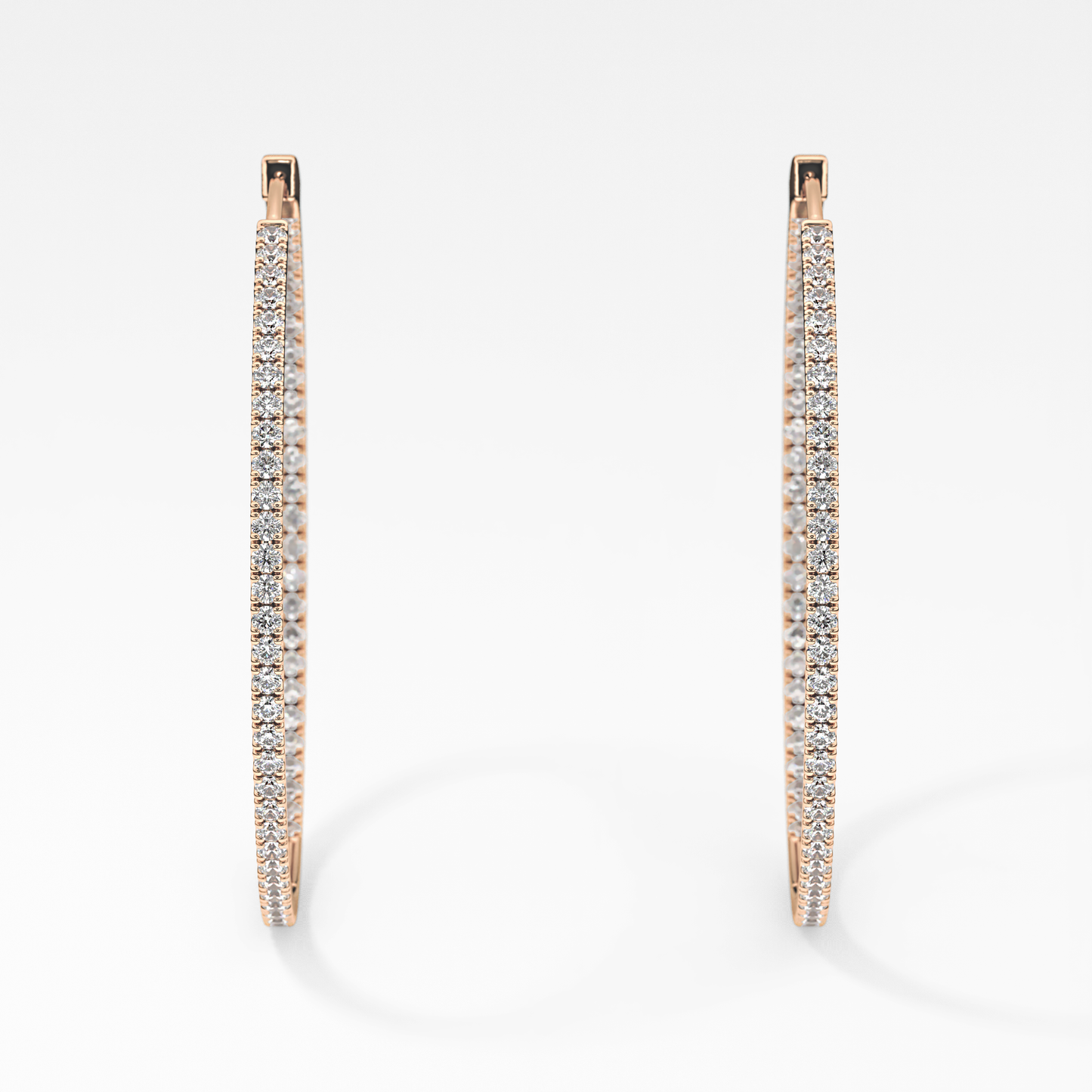 0.4 TCW Round Lab Grown Diamond Stud Earrings