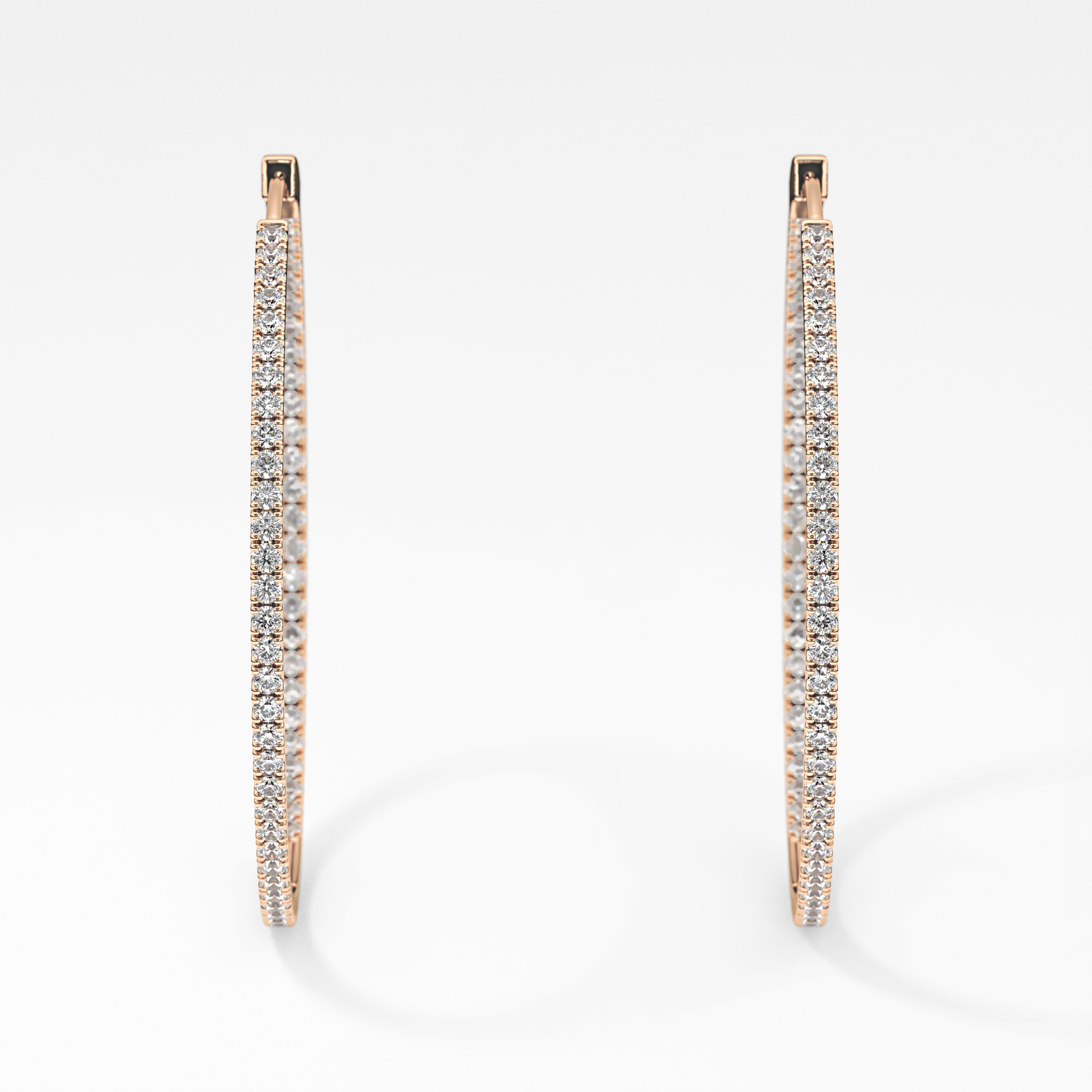 0.4 TCW Round Lab Grown Diamond Stud Earrings
