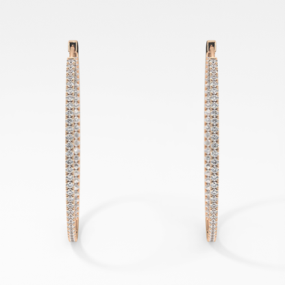 0.4 TCW Round Lab Grown Diamond Stud Earrings