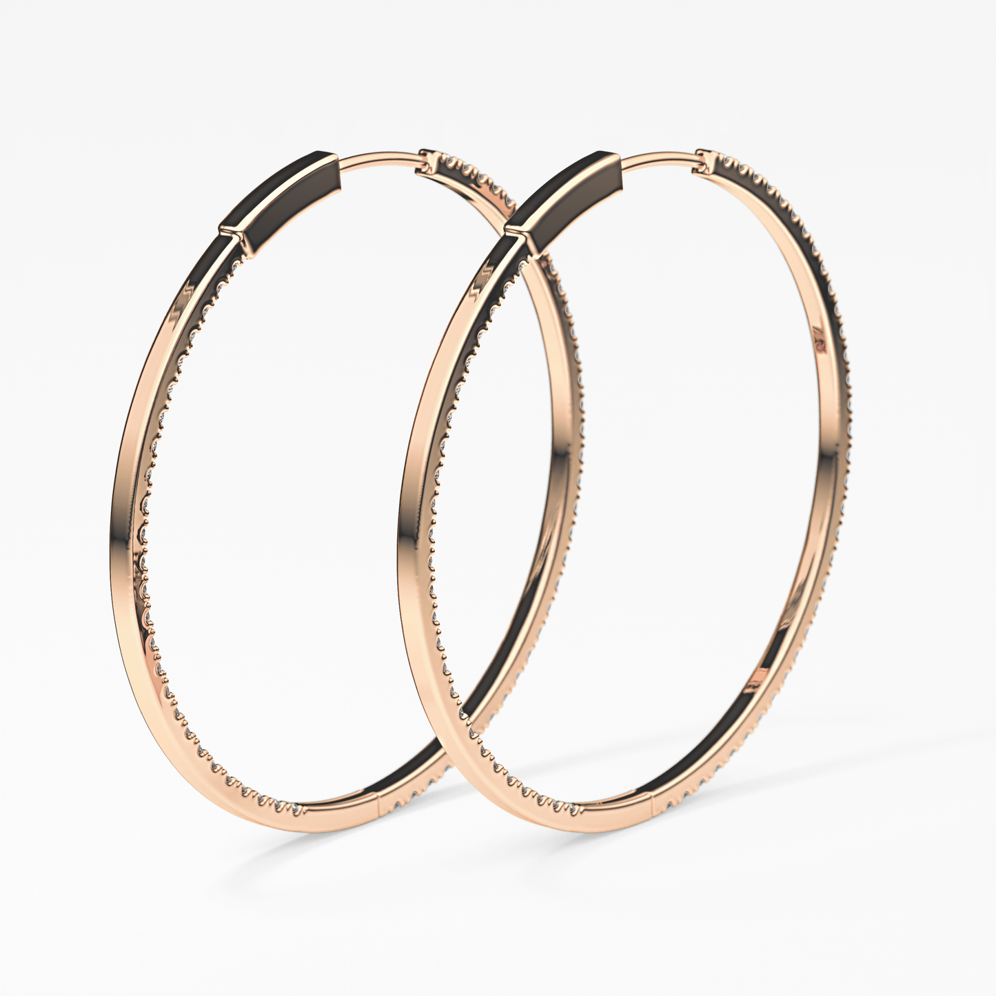 0.4 TCW Round Lab Grown Diamond Stud Earrings