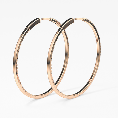 0.4 TCW Round Lab Grown Diamond Stud Earrings
