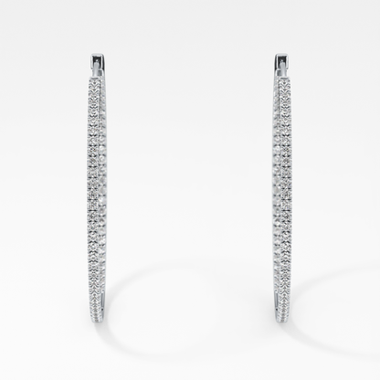 0.4 TCW Round Lab Grown Diamond Stud Earrings