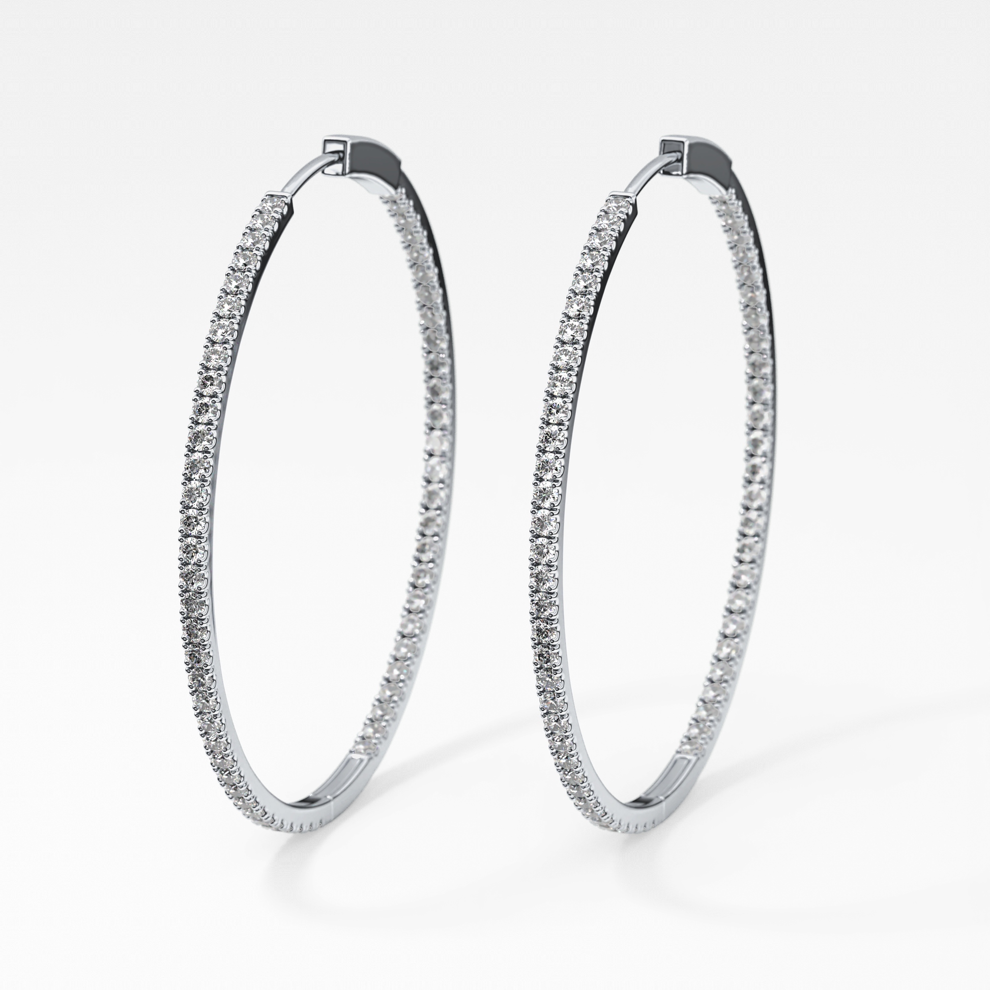 0.4 TCW Round Lab Grown Diamond Stud Earrings