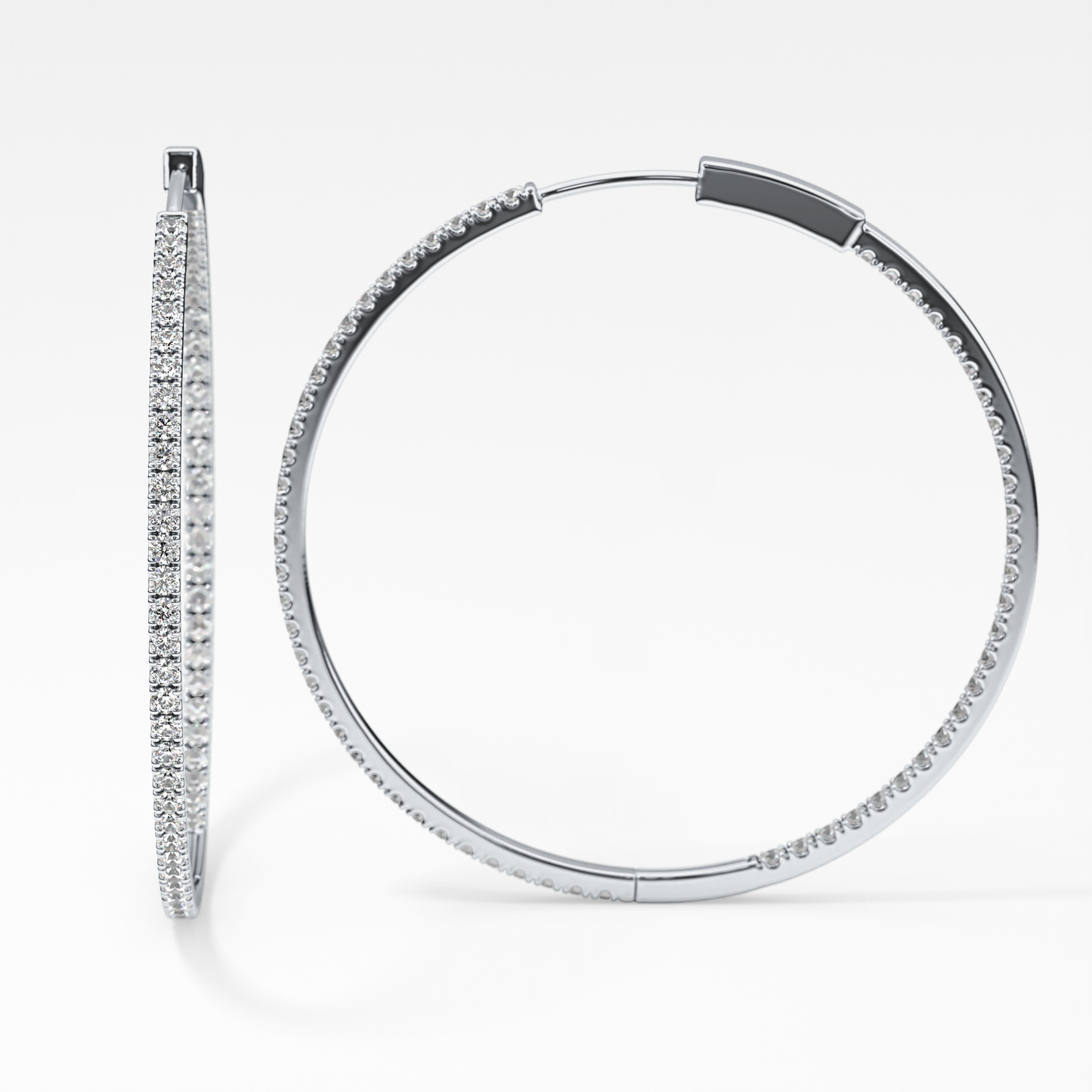 0.4 TCW Round Lab Grown Diamond Stud Earrings