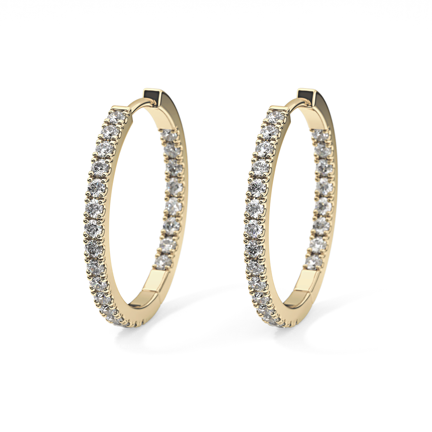 0.4 TCW Round Lab Grown Diamond Stud Earrings